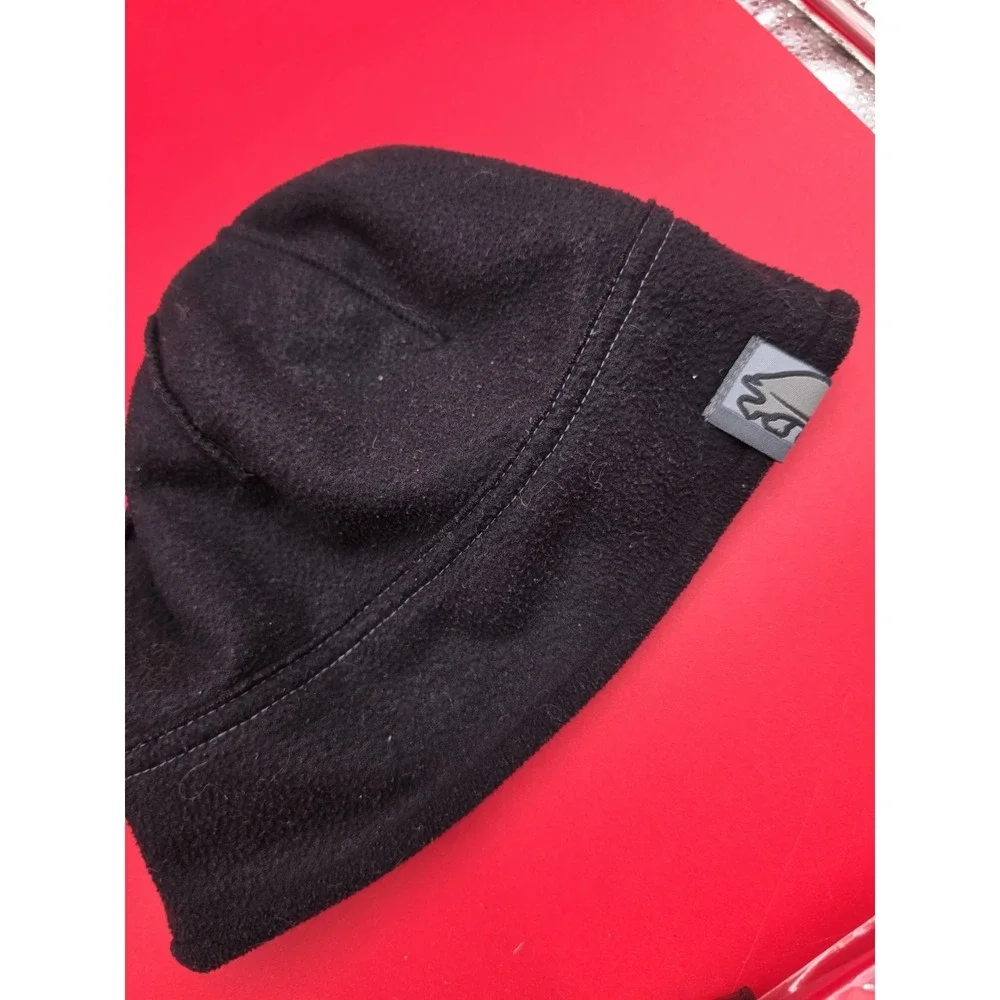 TURTLE FUR All-Black Warm/Soft FLEECE WINTER BEANIE Ski Snowboard Hike Gym Hat